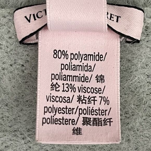 Victoria's Secret Fair Isle Hearts Eyelash Sweater Womens Small Fuzzy Cozy - Picture 9 of 10